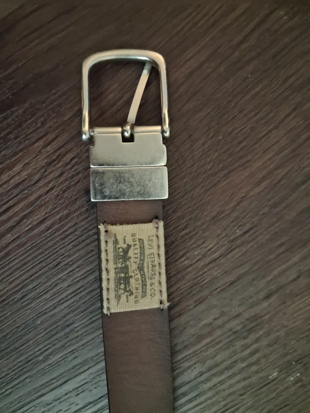 Levi's Brown Kids Leather Belt with Silver Buckle